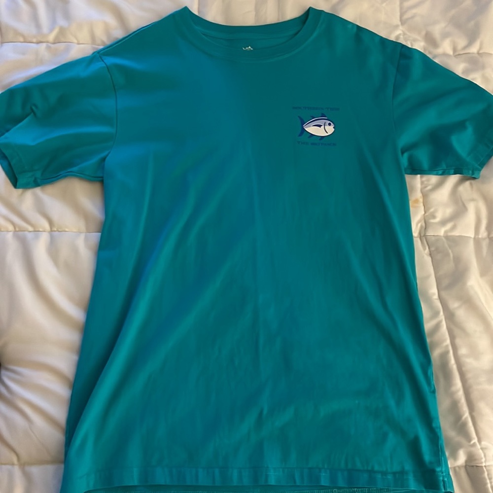 Southern Tide Turquoise T-Shirt Mens Small